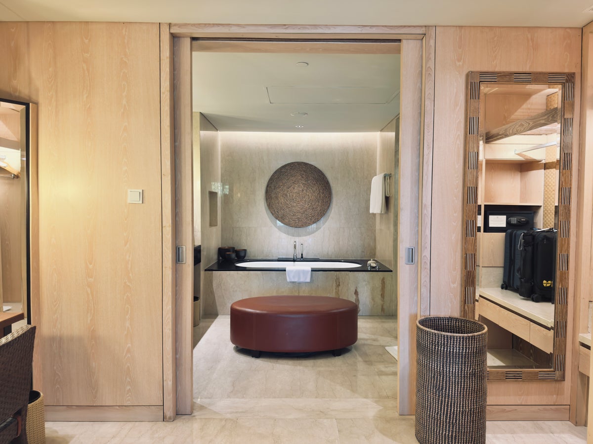conrad-bali-bathroom-entrance-from-room Conrad Bali bathroom entrance from room