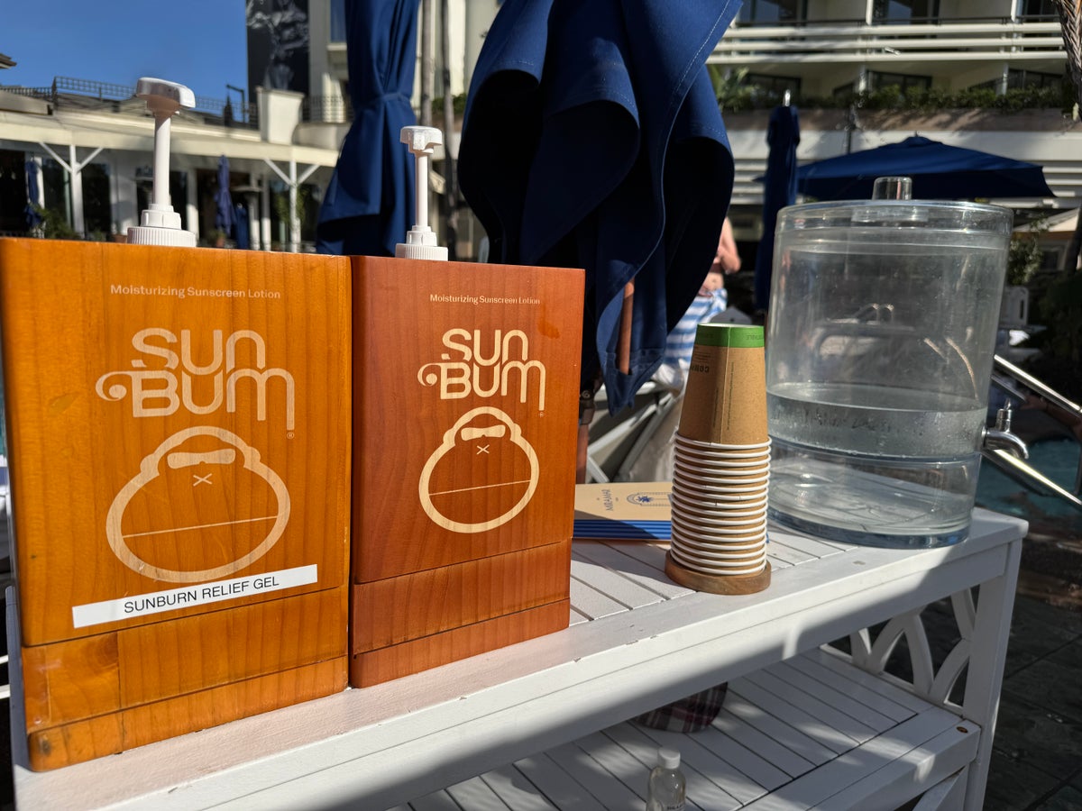 Fairmont Miramar sunscreen