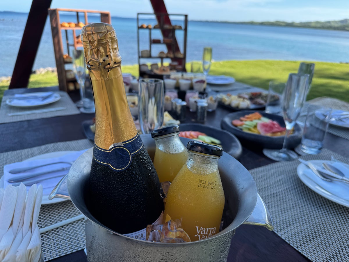 Fiji Marriott Resort Momi Bay breakfast spread
