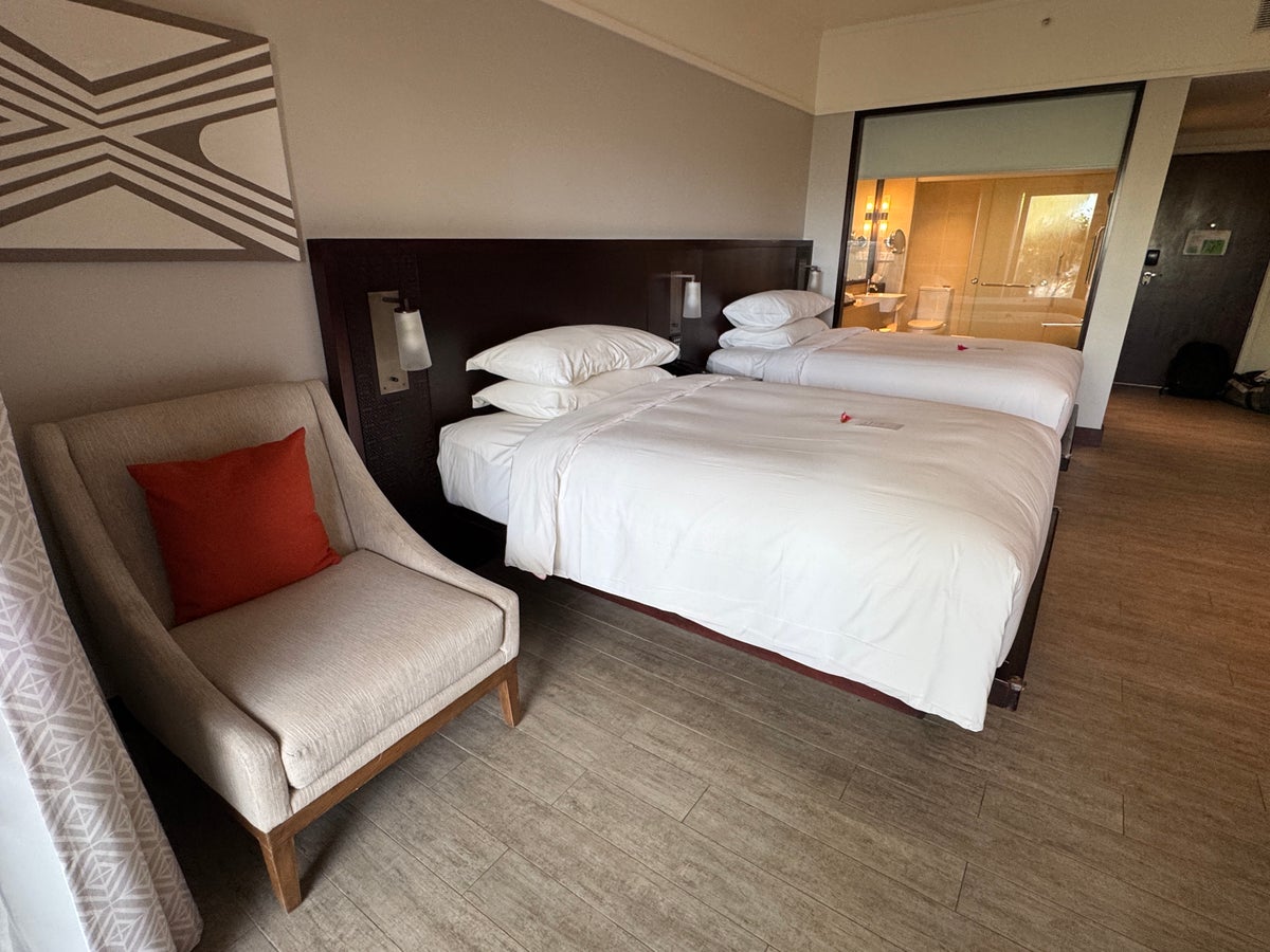 Fiji Marriott Resort Momi Bay double room beds from window