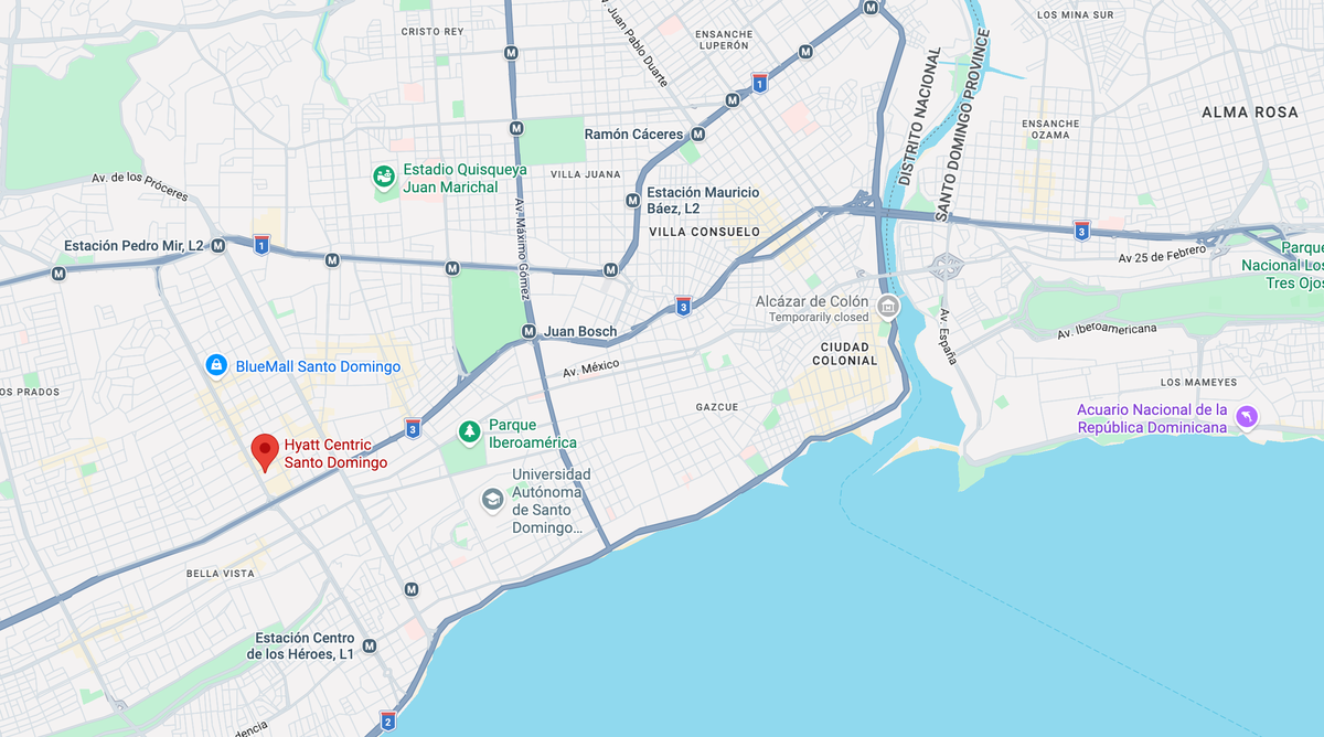 Hyatt Centric Santo Domingo location Hyatt Centric Santo Domingo location