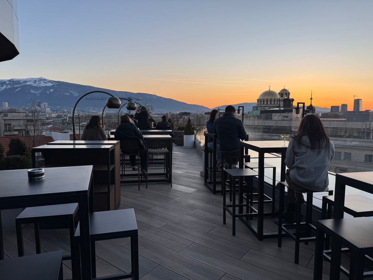 Hyatt Regency Sofia sunset Hyatt Regency Sofia sunset