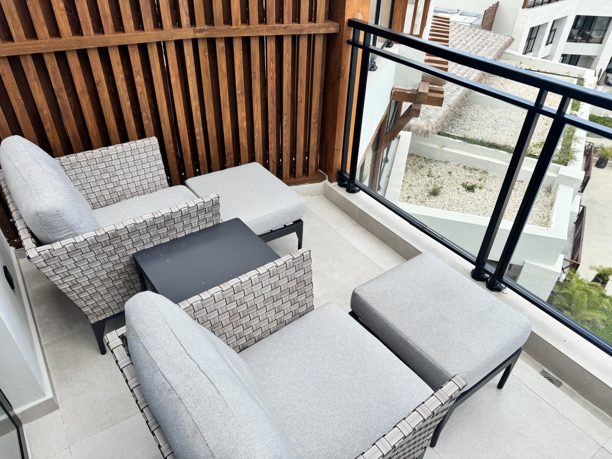 Hyatt Secrets Playa Esmeralda Preferred Club Ocean View Suite Balcony Seating