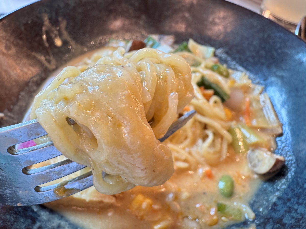 Plaza Premium First DFW Clumpy Noodles Plaza Premium First DFW Clumpy Noodles