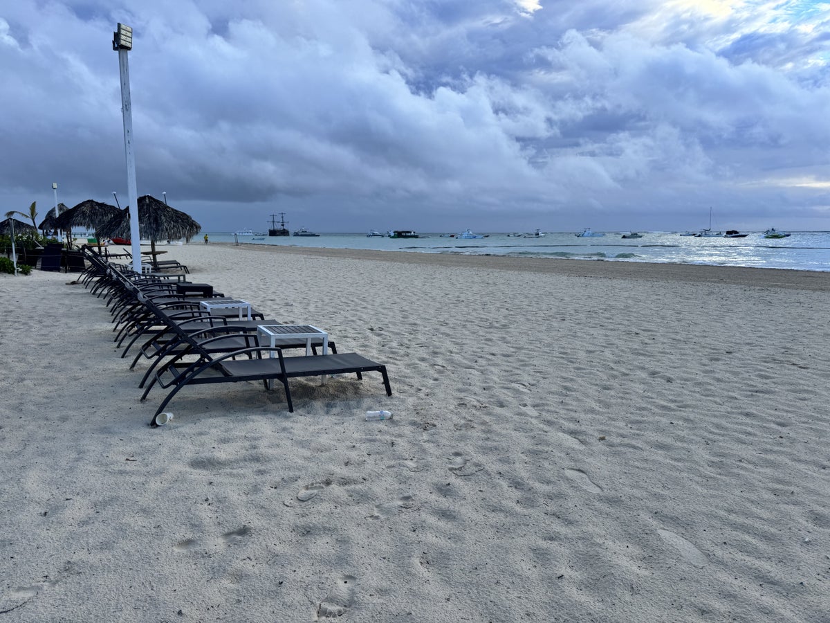 secrets-royal-beach-punta-cana-beach-loungers-dusk Secrets Royal Beach Punta Cana Beach Loungers Dusk