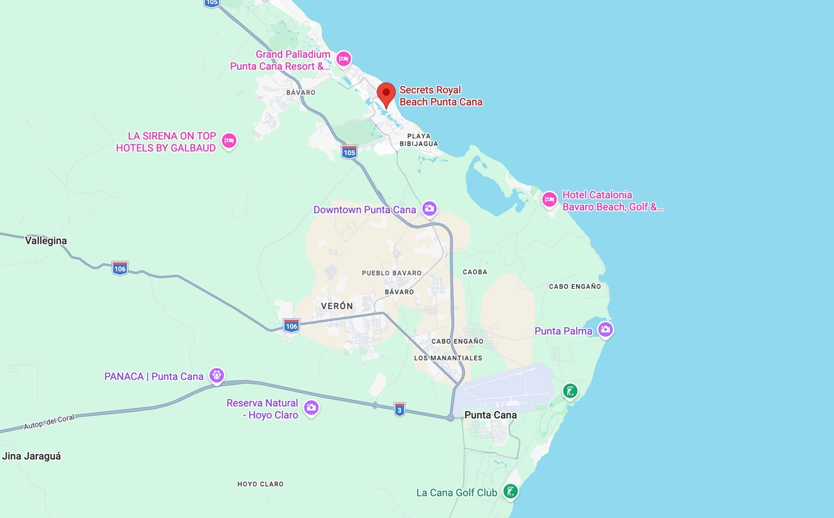 Secrets Royal Beach Punta Cana location Secrets Royal Beach Punta Cana location