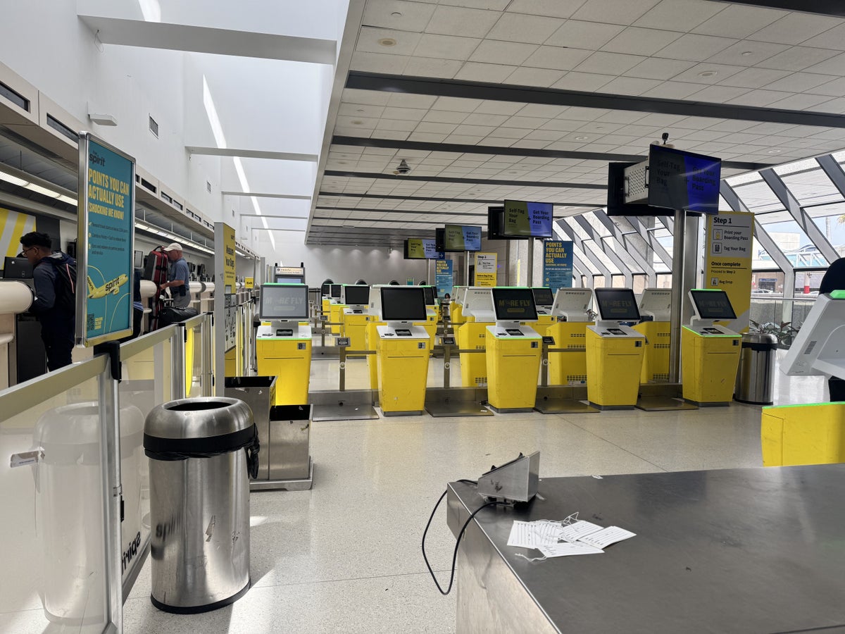 spirit-airlines-a321-fll-check-in-area Spirit Airlines A321 FLL Check In Area