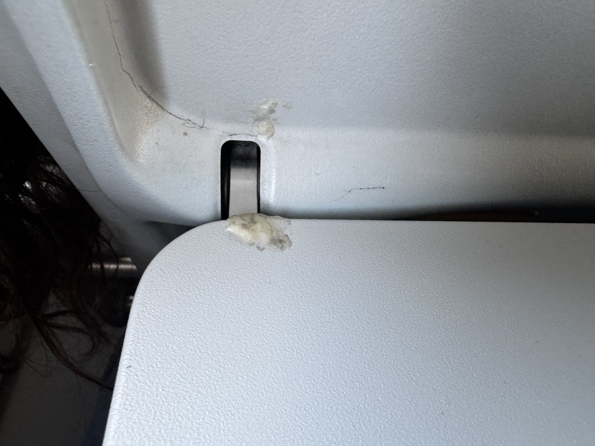 Vueling A321 BIO BCN Tray Table Gum