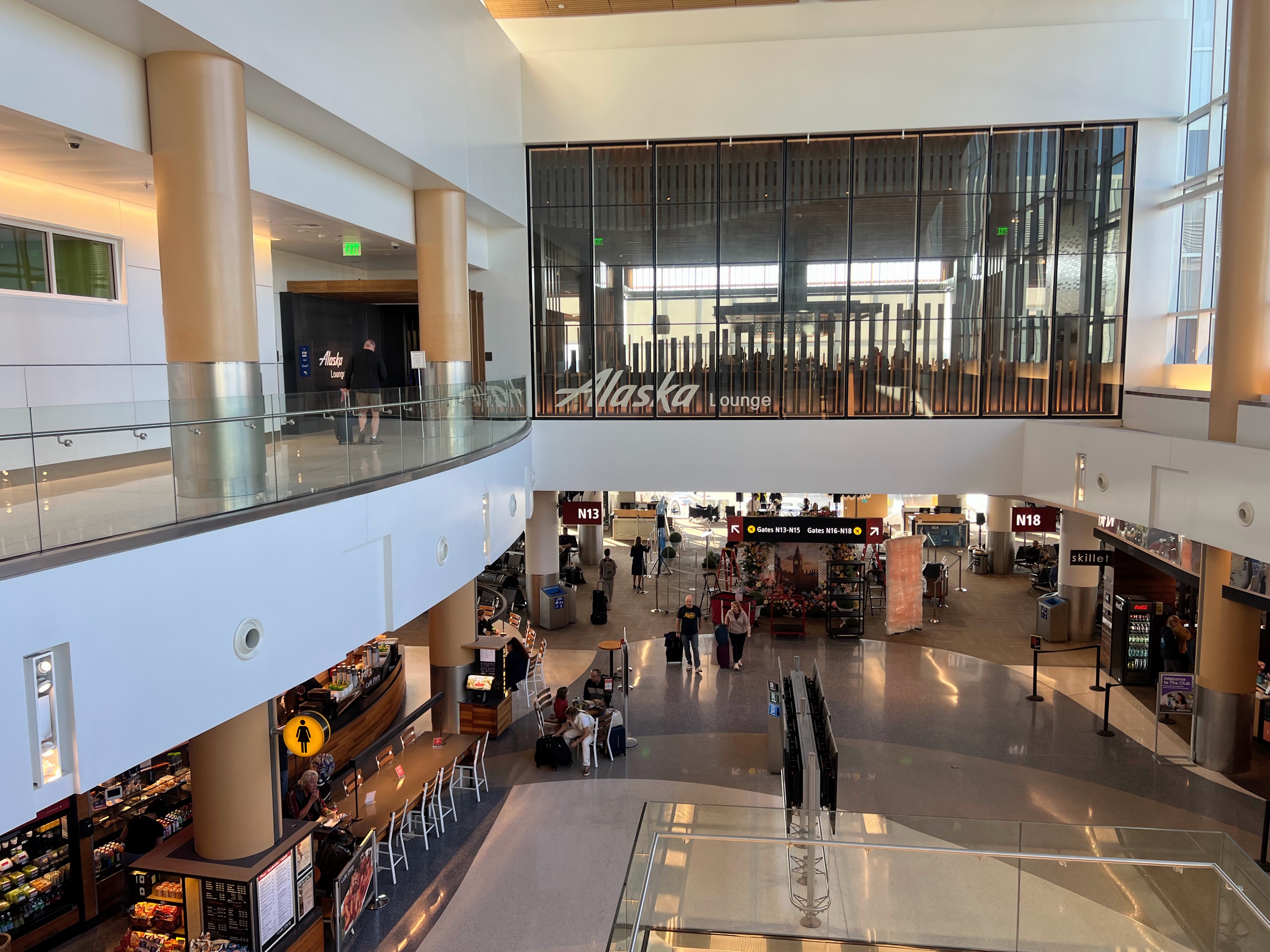 Alaska Airlines Lounge at Seattle Airport exterior