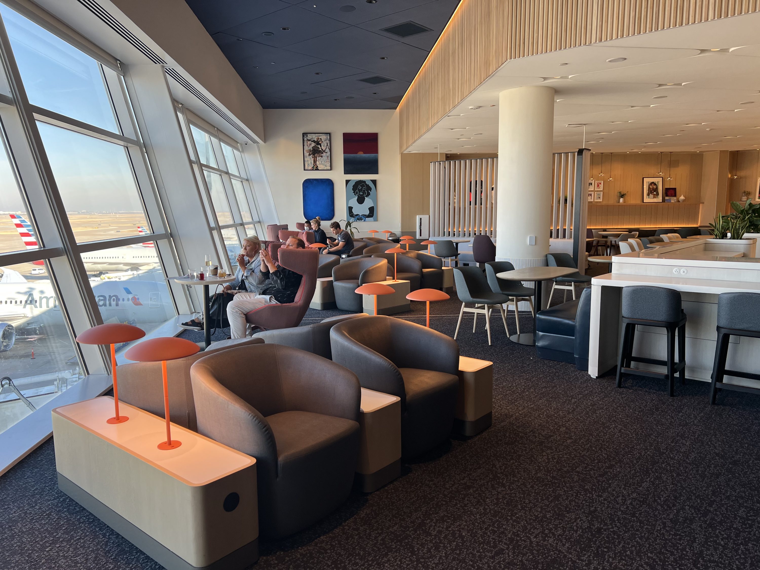 Capital One Lounge Window Seating