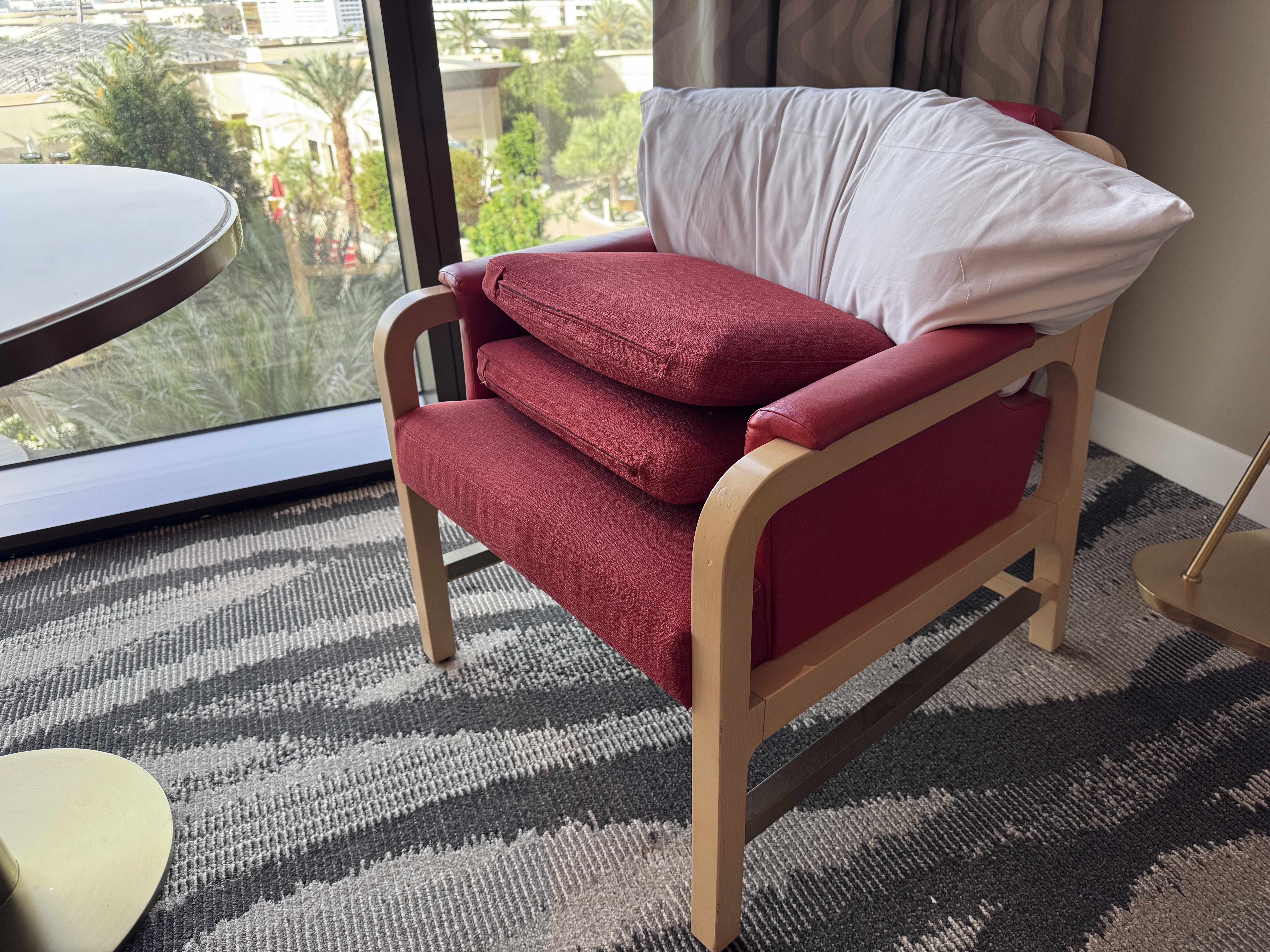 Conrad Las Vegas king room chair