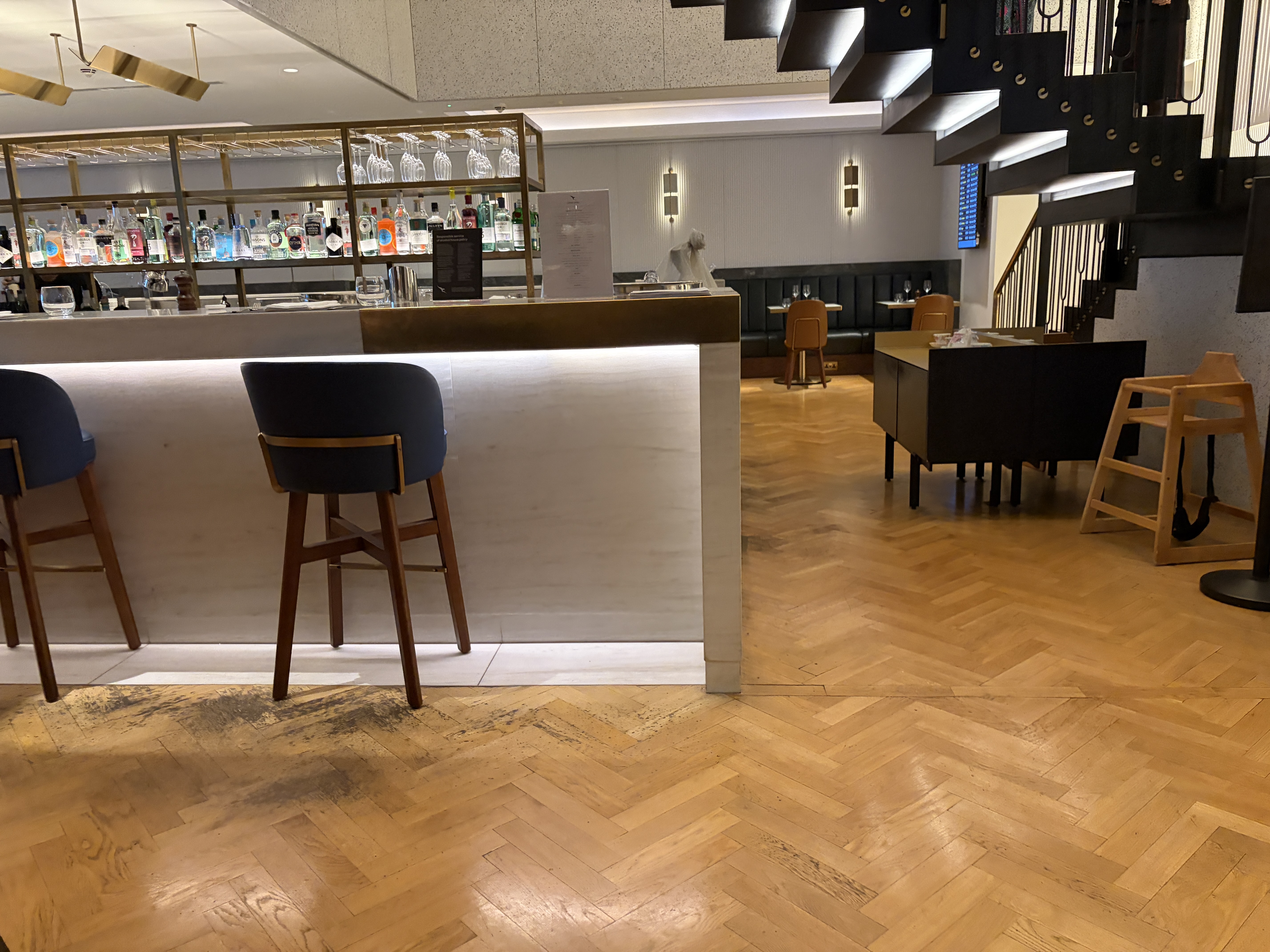Downstairs Qantas Lounge LHR Downstairs Qantas Lounge LHR