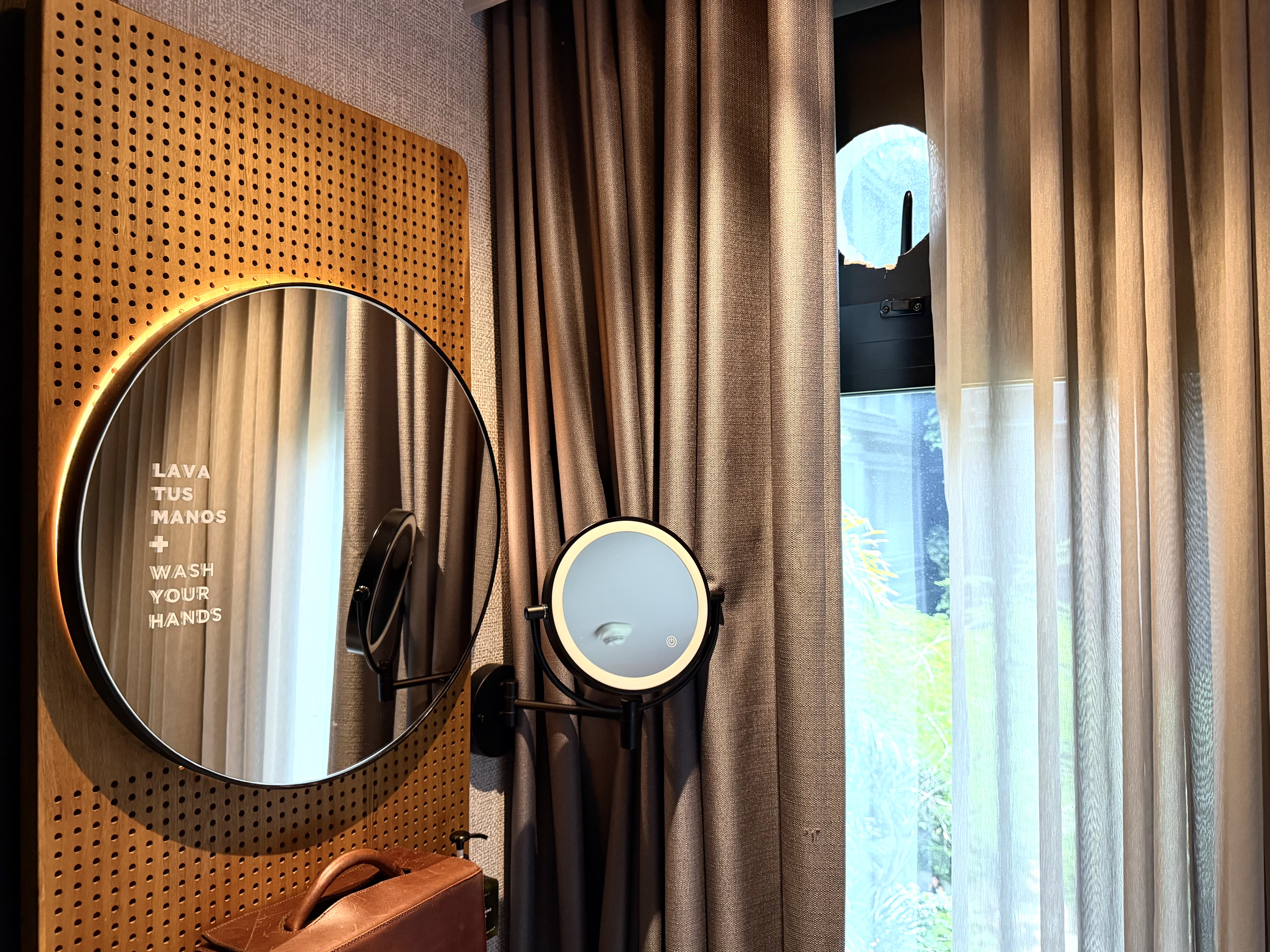 Hyatt Click Clack Medellin room broken window Hyatt Click Clack Medellin room broken window