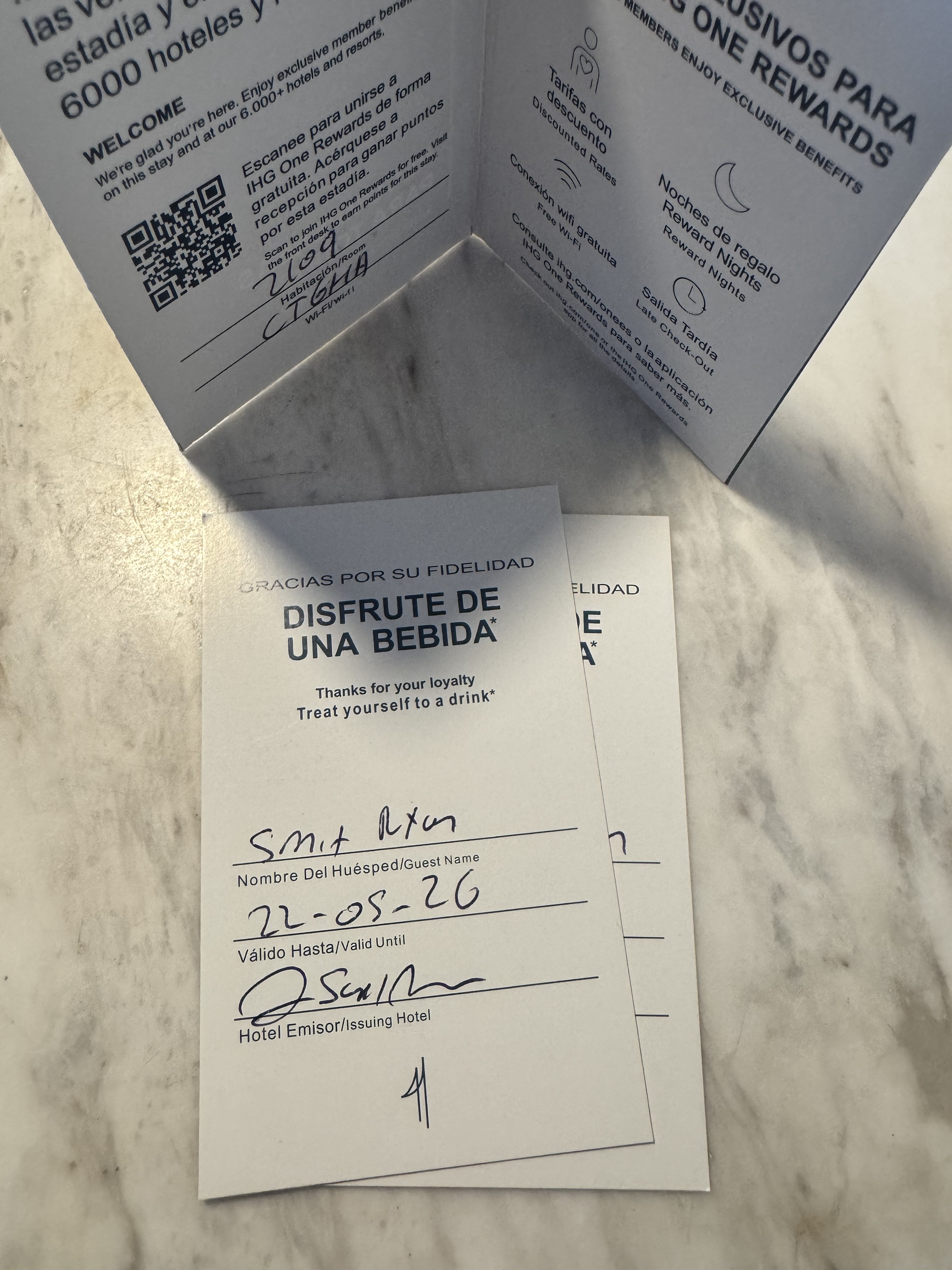 InterContinental Cartagena IHG Drink Voucher InterContinental Cartagena IHG Drink Voucher