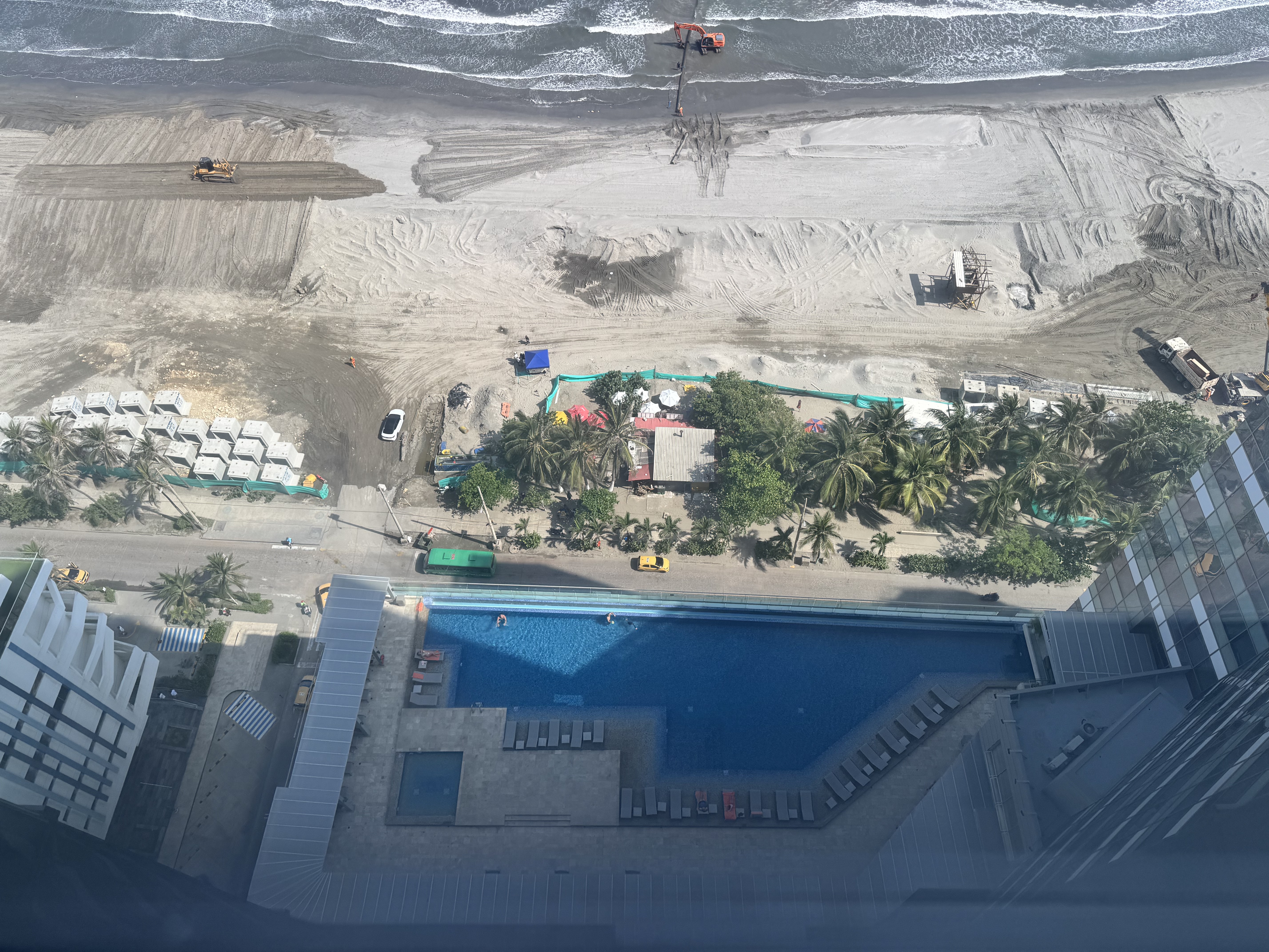 InterContinental Cartagena Overhead View Pool and Beach InterContinental Cartagena Overhead View Pool and Beach