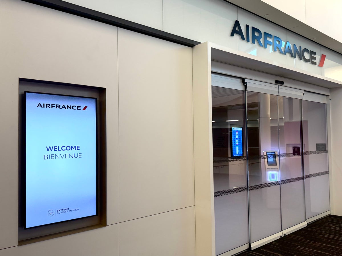 LAX Air France Lounge bienvenue