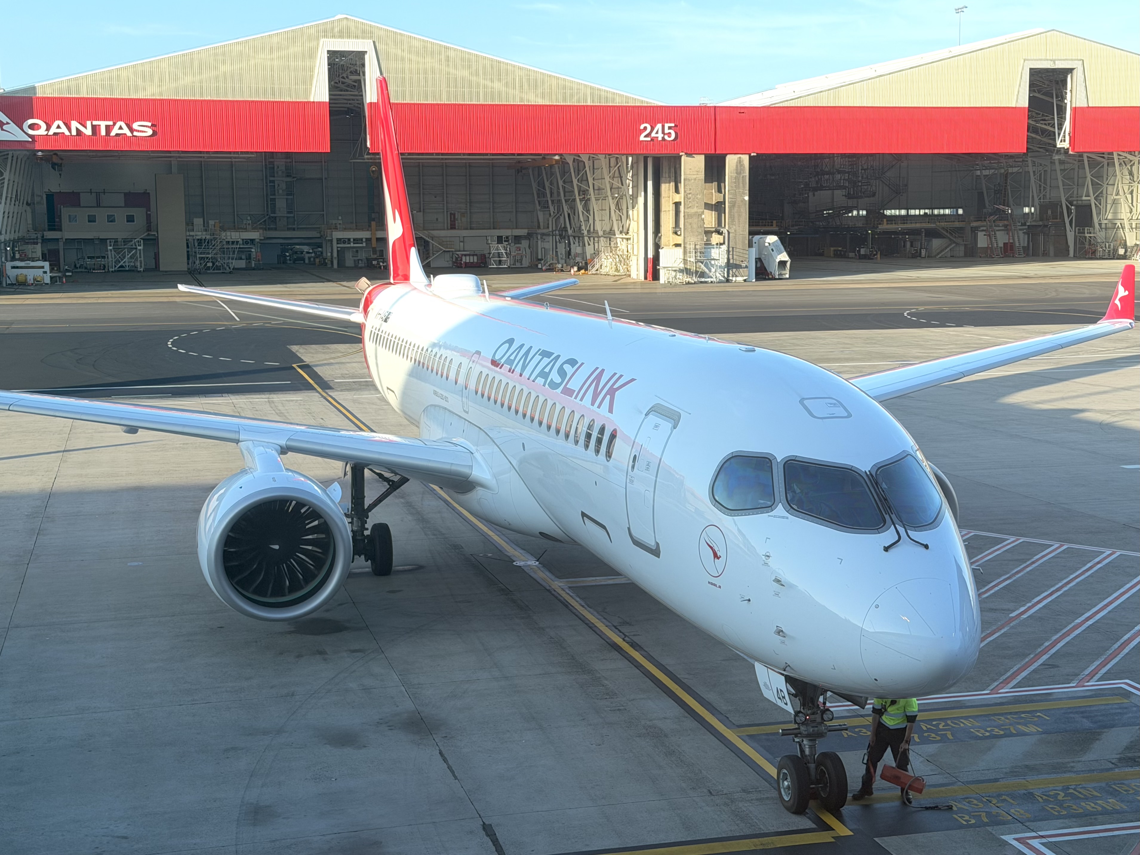 Qantas Airbus A220 at Sydney SYD