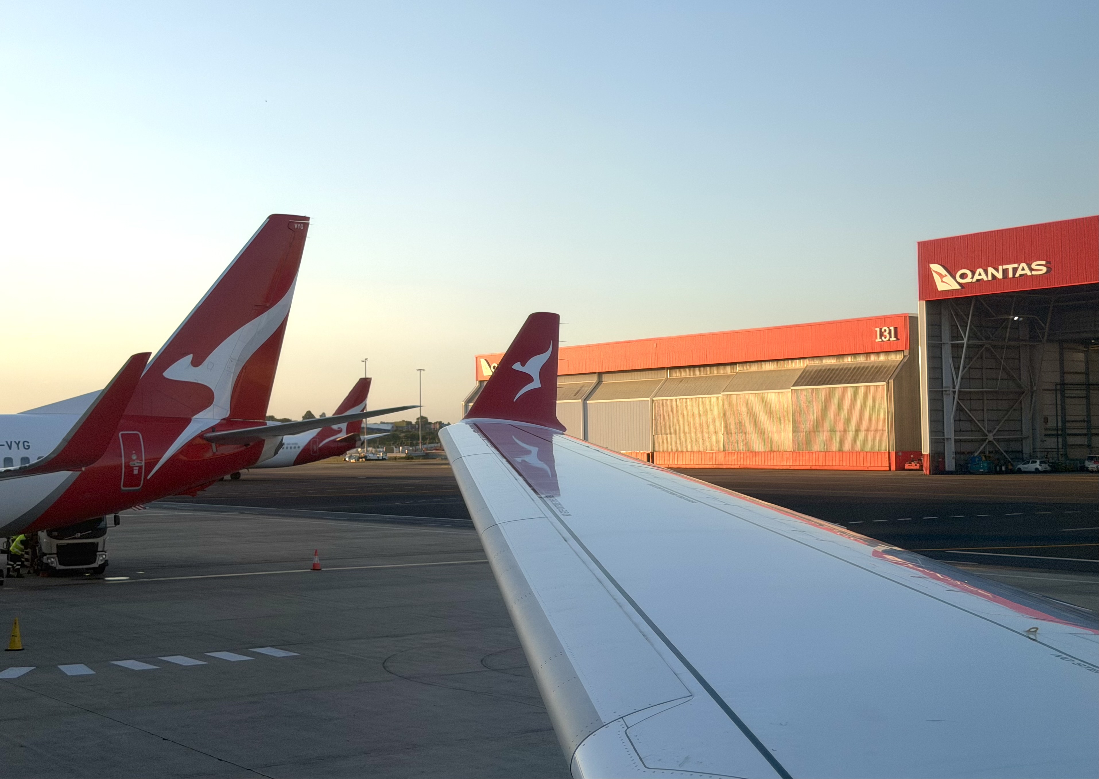 Qantas Airbus A220 economy window view