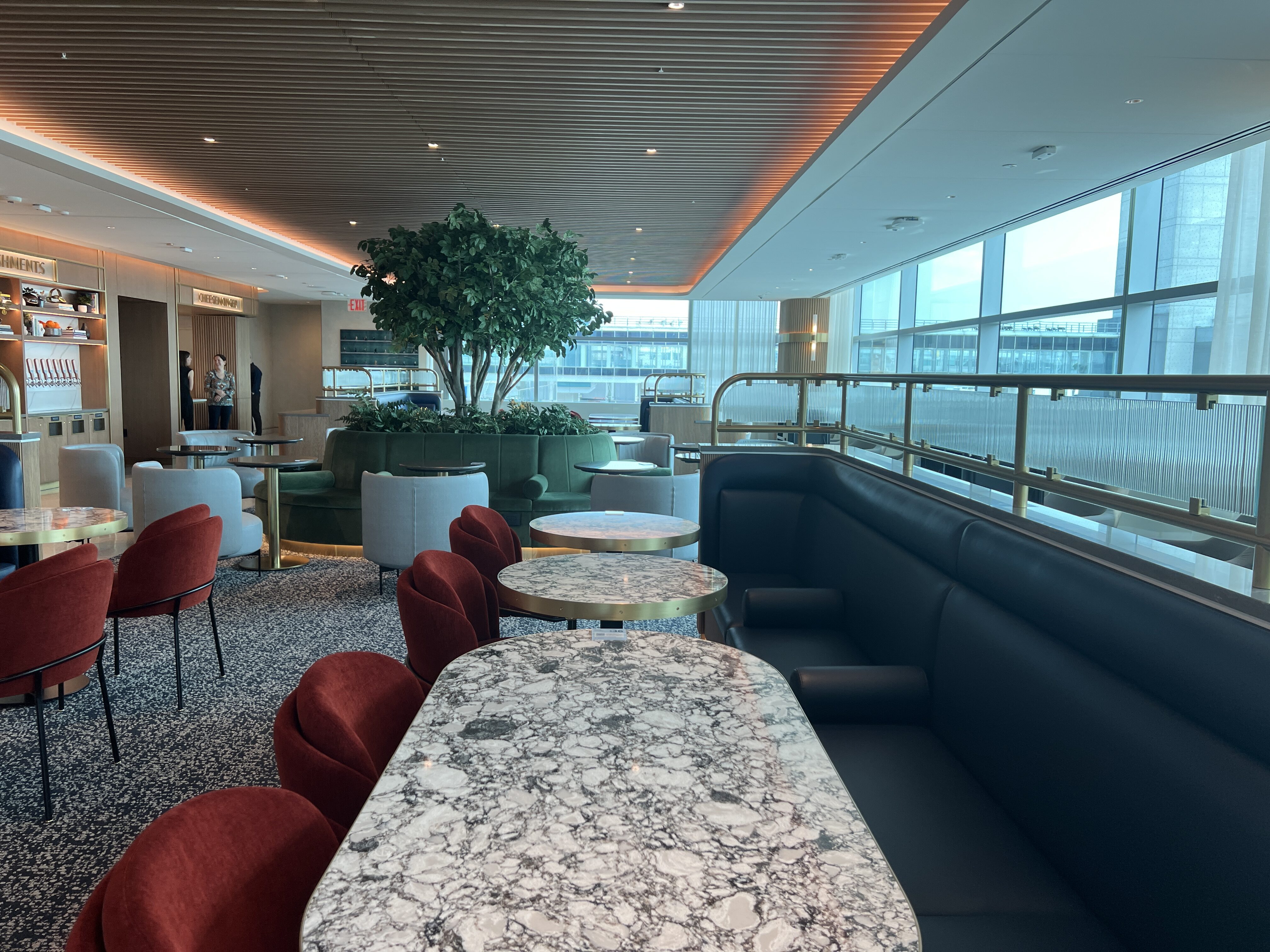 Seating Dining Area Capital One Lounge JFK