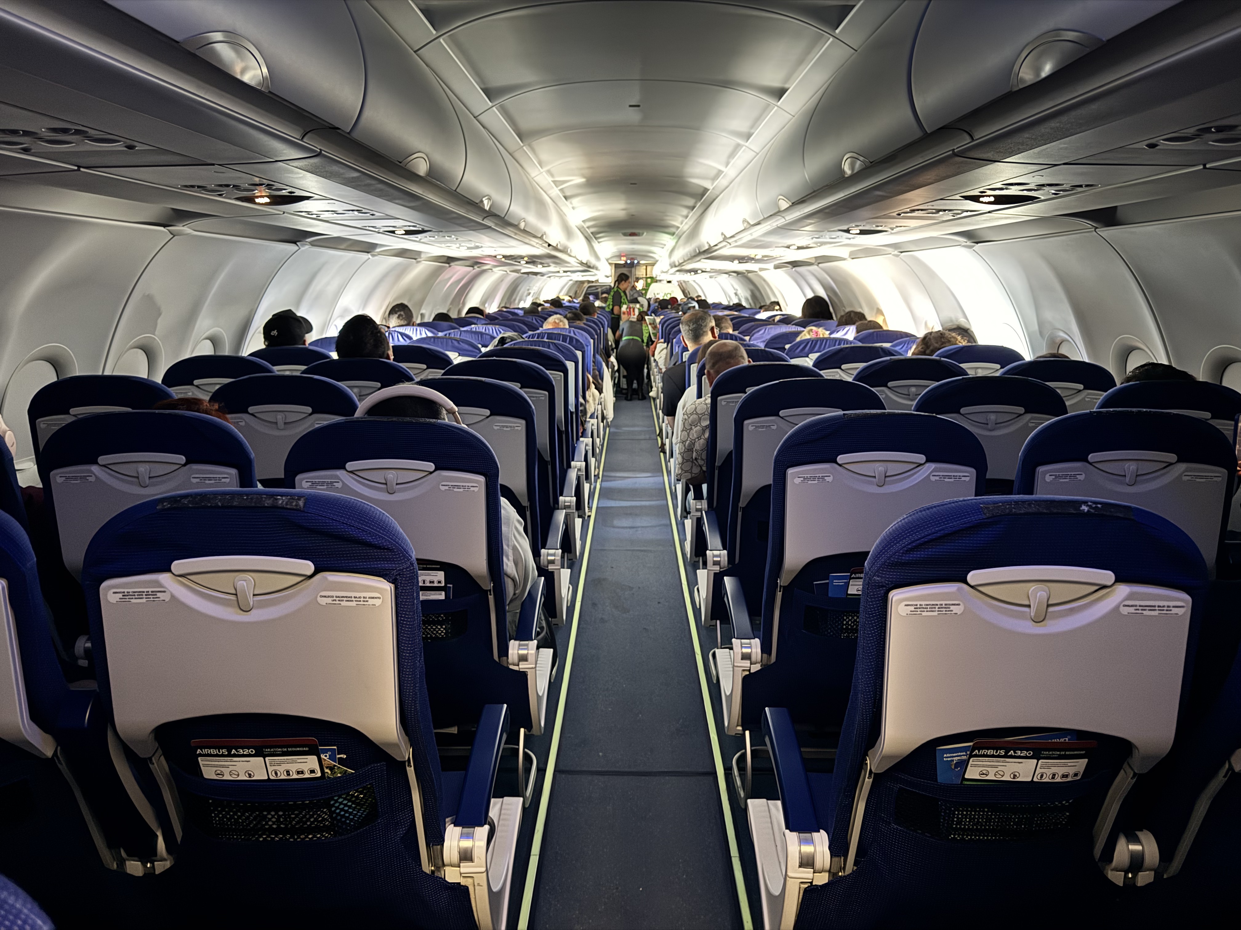 Viva Aerobus A320 Cabin View From Rear Viva Aerobus A320 Cabin View From Rear