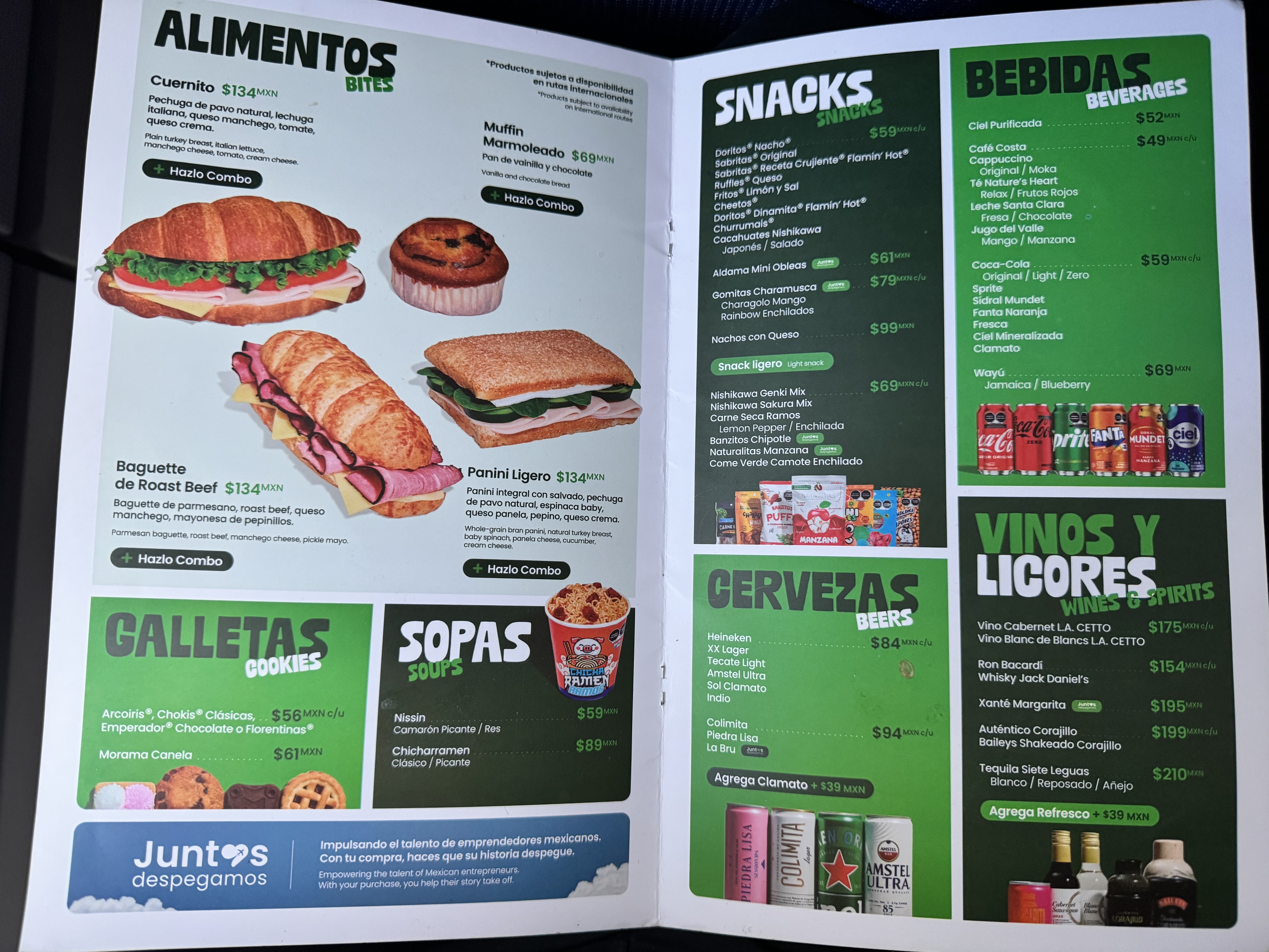 viva-aerobus-a320-menu-snacks Viva Aerobus A320 Menu Snacks