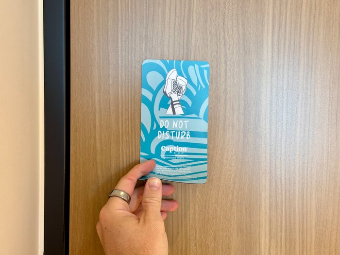 Caption by Hyatt Kabutocho Tokyo do not disturb sign Caption by Hyatt Kabutocho Tokyo do not disturb sign