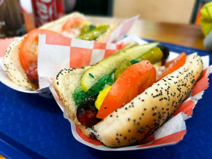 Chicago hot dog Chicago hot dog