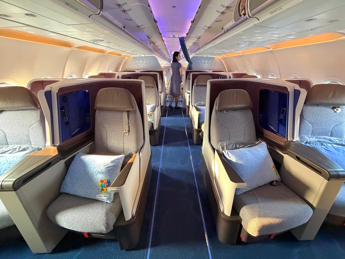 China Airlines Airbus A321neo business class cabin