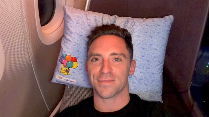 China Airlines Airbus A321neo business class pillow