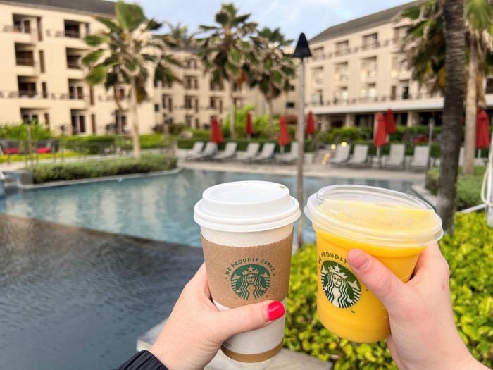 coffee-by-the-pool-at-sheraton-kauai-coconut-beach-resort Coffee by the pool at Sheraton Kauai Coconut Beach Resort