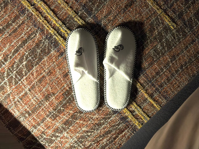 Fairmont Hanoi turndown slippers Fairmont Hanoi turndown slippers