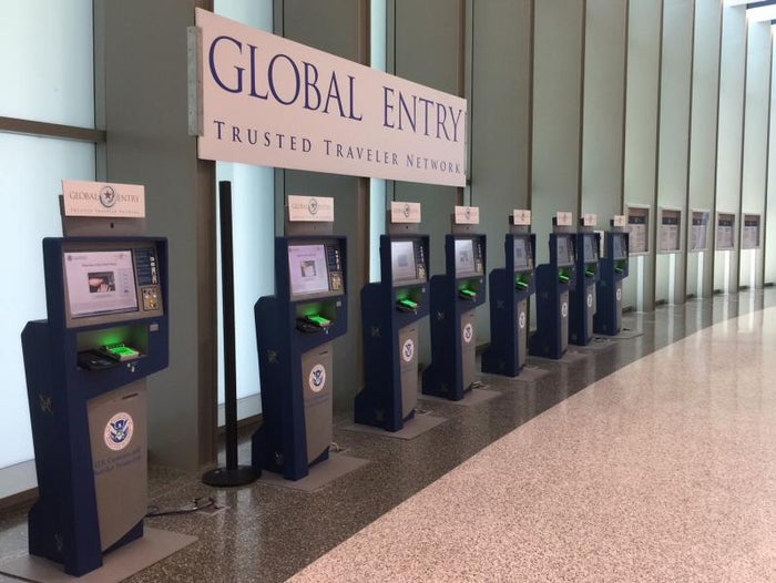 Global Entry kiosks at Austin Bergstrom International Global Entry kiosks at Austin Bergstrom International