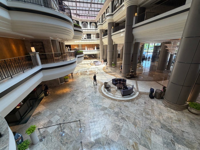 Grand Hyatt Tapei Lobby Looking Down Grand Hyatt Tapei Lobby Looking Down