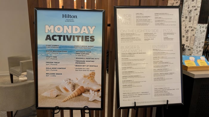 hilton-galveston-island-resort-activities-and-menu Hilton Galveston Island Resort activities and menu