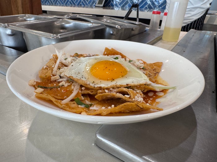 hyatt-zilara-cancun-chilaquiles-fried-egg-plate Hyatt Zilara Cancun Chilaquiles Fried Egg Plate