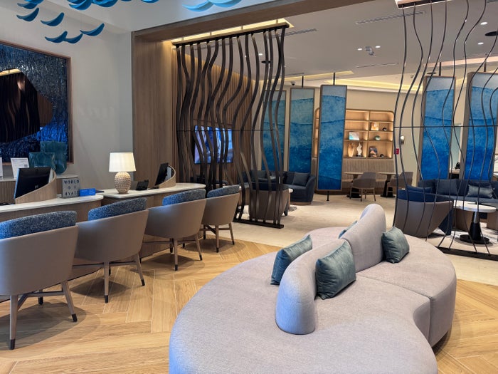 hyatt-zilara-cancun-lounge-seating-blue-art Hyatt Zilara Cancun Lounge Seating Blue Art