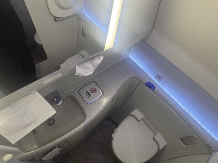 LATAM B787 9 GRU MEX Lavatory
