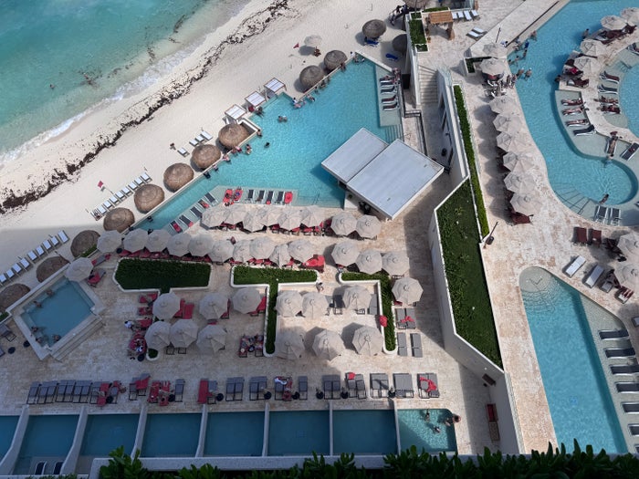 secrets-mirabel-cancun-aerial-pool-resort-view Secrets Mirabel Cancun Aerial Pool Resort View