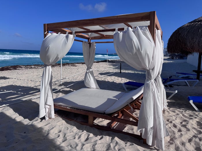 Secrets Mirabel Cancun Beach Daybed Cabana Secrets Mirabel Cancun Beach Daybed Cabana