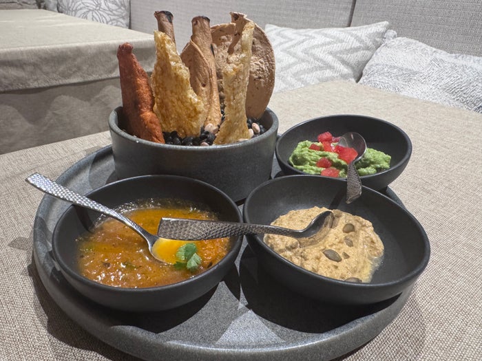 secrets-mirabel-cancun-bread-dips-appetizer-tray Secrets Mirabel Cancun Bread Dips Appetizer Tray