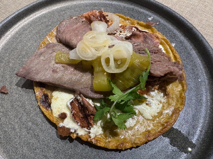 secrets-mirabel-cancun-taco-plate-beef-onions Secrets Mirabel Cancun Taco Plate Beef Onions