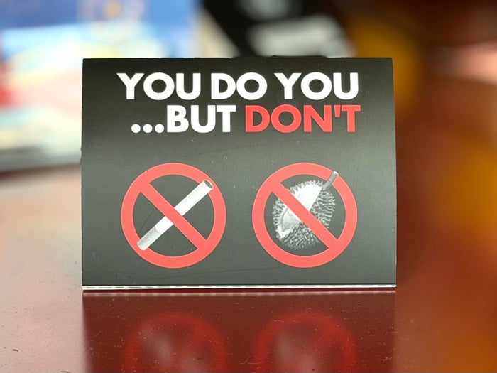 Wink Danang Riverside no smoking sign Wink Danang Riverside no smoking sign