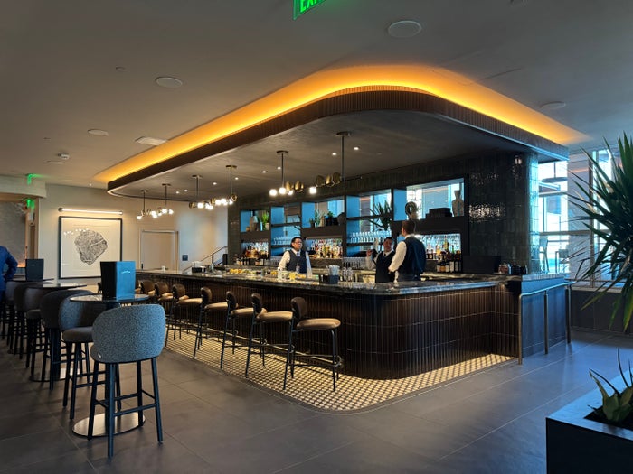 Amex Centurion Lounge SLC Bar Amex Centurion Lounge SLC Bar