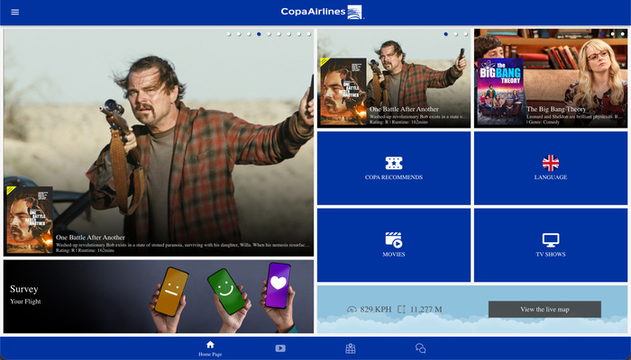 Copa Airlines inflight entertainment options Copa Airlines inflight entertainment options