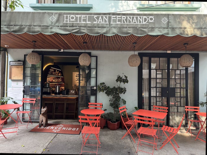 hotel-san-fernando-bunkhouse-entrance-exterior Hotel San Fernando Bunkhouse Entrance Exterior