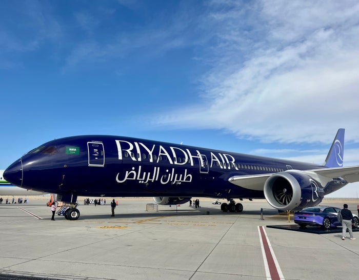 Riyadh Air Dreamliner at Dubai Airshow