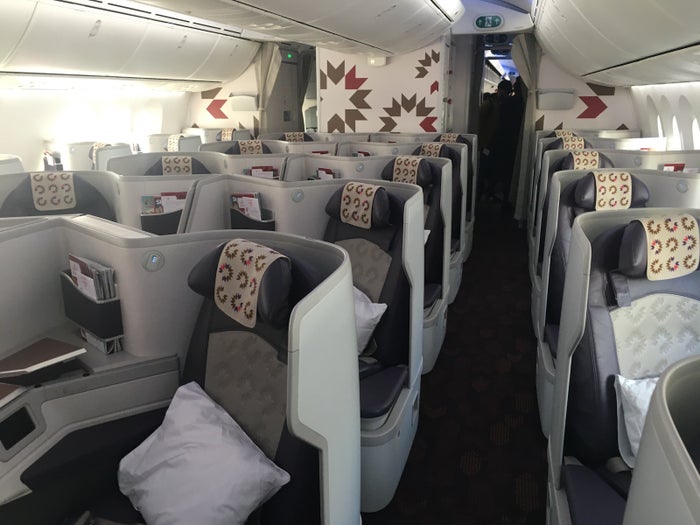 Royal Air Maroc B787 business class cabin Royal Air Maroc B787 business class cabin