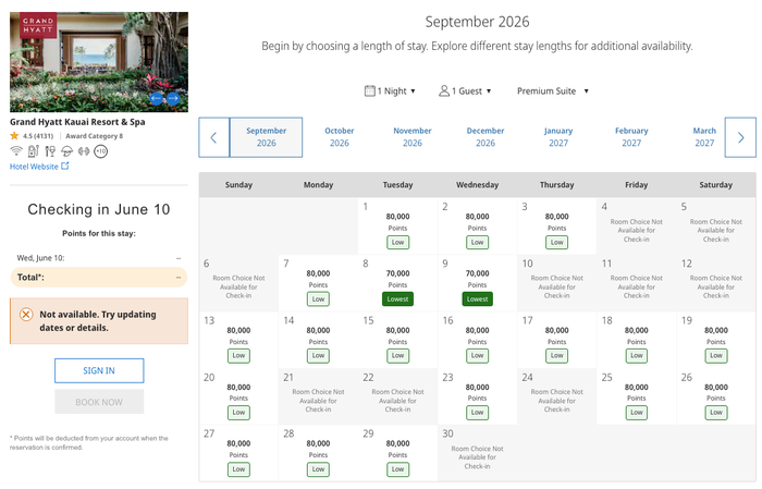 Screenshot 2026 05 22 at 12.27.00 PM Grand Hyatt Kauai Award Search