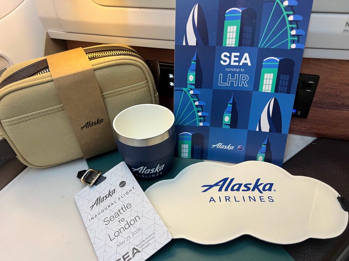 Alaska Airlines Seattle to London Inaugural Flight