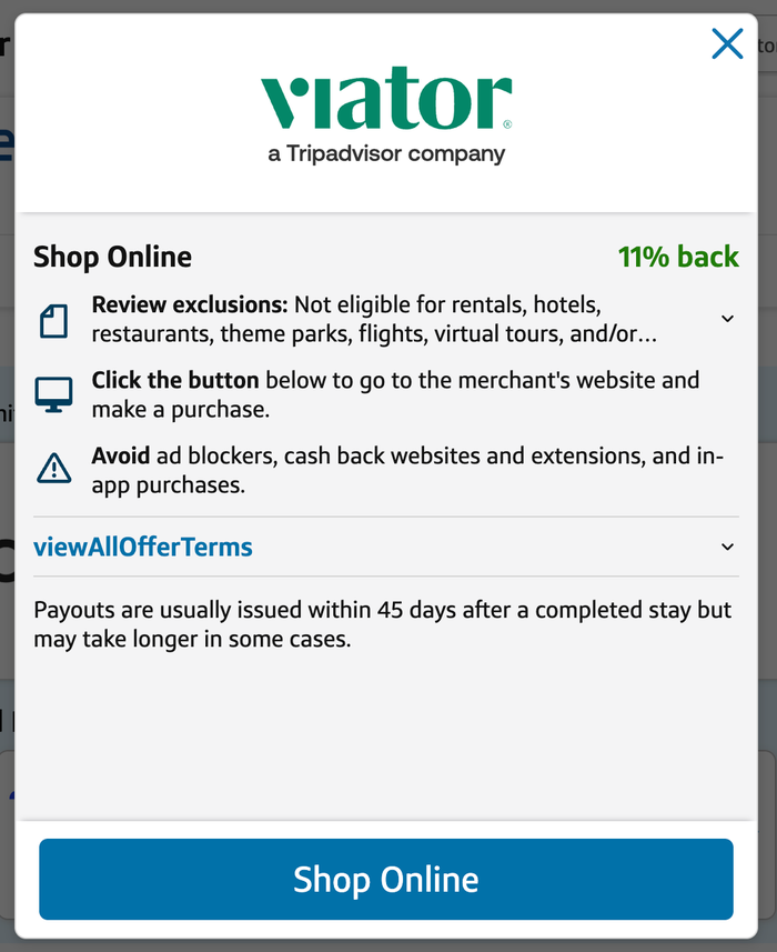 Capital One Shopping Viator Screenshot 2026 07 07 Capital One Shopping Viator Screenshot 2026 07 07
